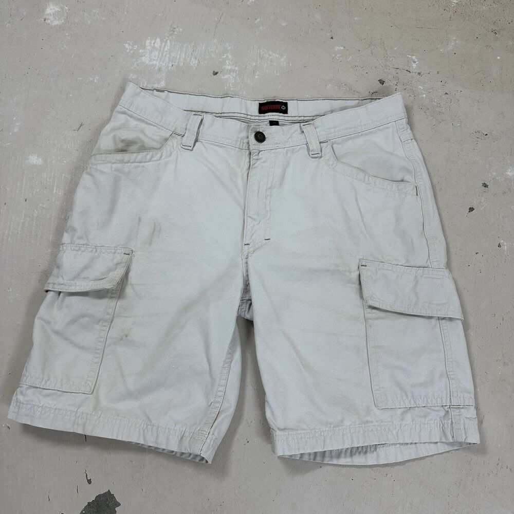 Wolverine Shorts 34 Khaki Cargo Work Cotton Canvas Men’s Durable